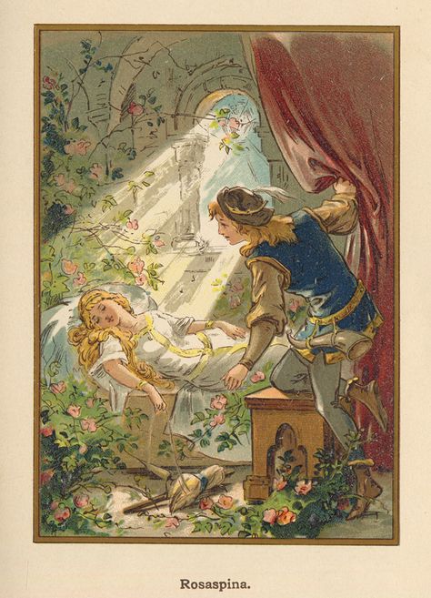 Sleeping Beauty -- Fairytale Illustration Sleeping Beauty Illustration, Sleeping Beauty Fairies, Fairy Tale Illustration, Classic Fairy Tales, Fairytale Illustration, Alphonse Mucha, Fairytale Art, The Fairy, Folk Tales