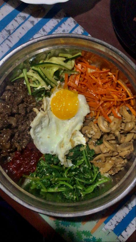 food. korean. yummy. instagramable. Bibimpab Korean, Korean Food, Try It