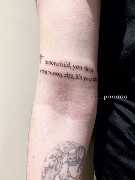 Rm Tattoo, Rm Moonchild Tattoo, Rm Tattoo Ideas, Moonchild Tattoo, Scorpio Sign Tattoos, Moon Child Tattoo, Shine Tattoo, Kpop Tattoos, Bts Tattoos