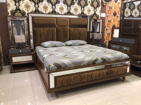 #modern#turkishdesign#bedroom Turkish Bed Design, Turkish Bedroom Furniture Design, Turkish Bedroom, Beautiful Bedroom Furniture, Bed Furniture Set, Interior Design Showroom, Bottles Design, Bed Back Design, Sofa Design Wood