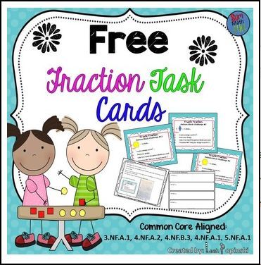 FREE MATH LESSON - “FREE Fraction Task Cards” - Go to The Best of Teacher Entrepreneurs for this and hundreds of free lessons. 3rd - 5th Grade    #FreeLesson    #Math   http://www.thebestofteacherentrepreneurs.net/2015/12/free-math-lesson-free-fraction-task.html Fraction Centers, Spelling Task Cards, Task Cards Free, Maths Resources, Math Tasks, Math Task Cards, Math Fractions, Third Grade Math, 5th Grade Math