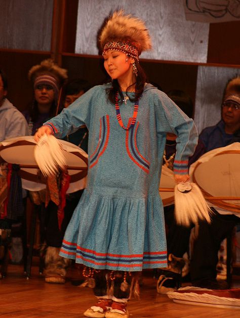 YUPIK: traditional dance attire  http://www.alaskanative.net/en/main_nav/education/culture_alaska/yupik/ Inuit Clothing, Native Culture, Dance Attire, Inuit Art, Traditional Dance, Free Event, American Spirit, Native American Culture, People Of The World