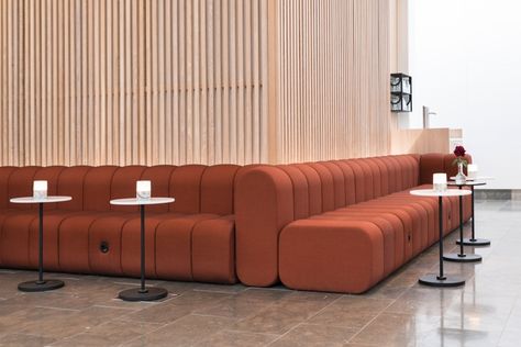 AFRY - Blå Station Bob Straight, Office Pods, Booth Seating, Office Lounge, Design Management, Banquette Seating, Banquette, 인테리어 디자인, Bathroom Interior