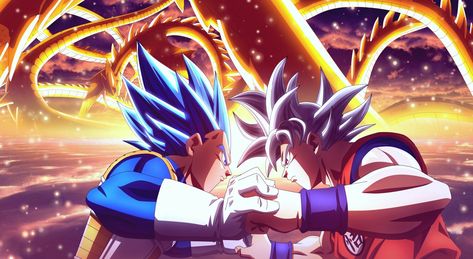 Goku UI vs Vegeta SSB Evolution Vegeta Ue, Ui Goku, Goku Ui, Vegeta Goku, Goku Y Vegeta, Goku Wallpaper, Dragonball Super, Epic Characters, Super Saiyan Blue