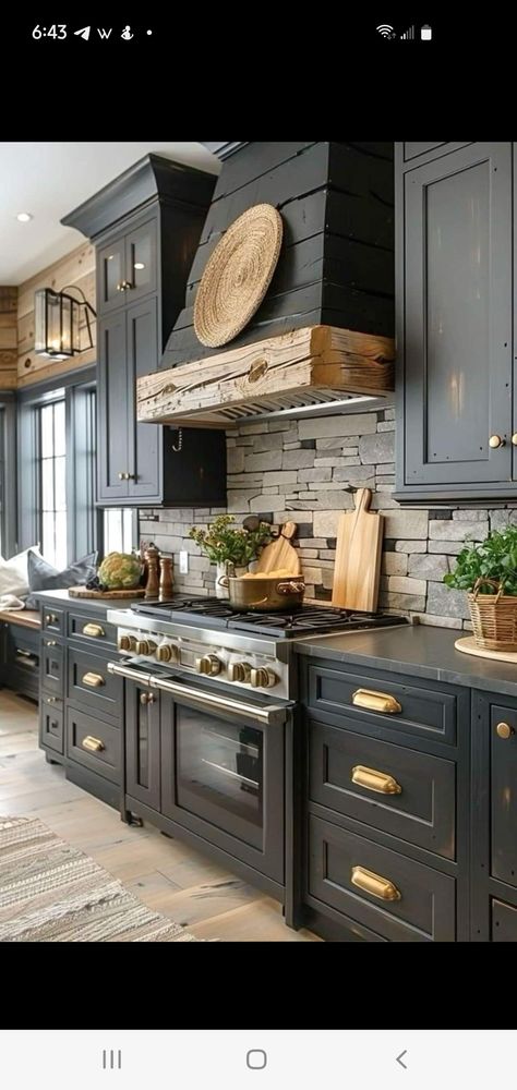 A Kitchen, Stove, Oven, Black, Design