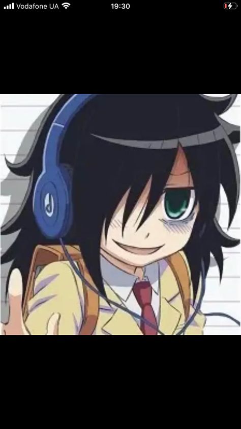 Tomoko Kuroki Icon, Cool Anime Characters, Kuroki Tomoko, Kin Characters, Photo Anime, Guys Read, Random Icon, Pfp Wallpapers, Cartoon Profile