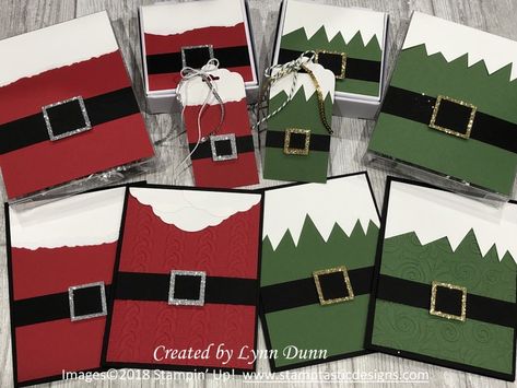 Last Minute Christmas Card Ideas Elf Christmas Card, Folded Christmas Cards, Elf Suit, Christmas Card Tutorials, Christmas Card Ideas, Suit Card, Christmas Cards Kids, Christmas Gift Card Holders, Simple Christmas Cards