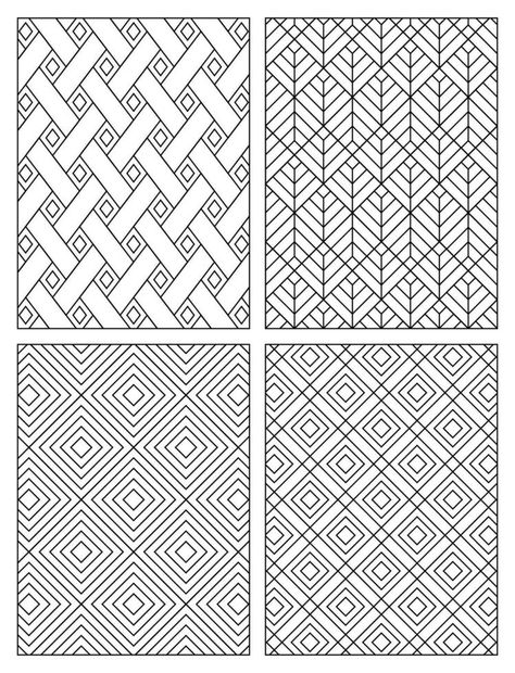 Geometric Pattern Coloring Page for Kids Printable Coloring Pages For Adults, Geometric Coloring Pages, Pattern Coloring Pages, Vector Cartoon, Coloring Pages Printable, Page Ideas, Cityscape Photos, Logo Banners, Free Printable Coloring