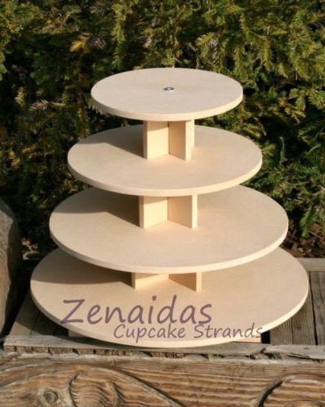 Wedding Buffets, Birthday Stand, Wooden Cupcake Stands, Diy Cupcake Stand, Cupcake Tower Wedding, Wedding Stand, Diy Cupcake, Wood Cake Stand, Diy Cupcakes