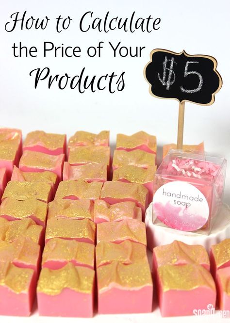 Learn how to calculate the price of your products with this handy guide. The post breaks down different areas of costs including materials, labor and indirect. Ingredients Design, Recipe Calculator, Soap Business, Soap Queen, Simple Soap, Diy Soaps, Săpunuri Handmade, Soap Recipe, Homemade Soap Recipes