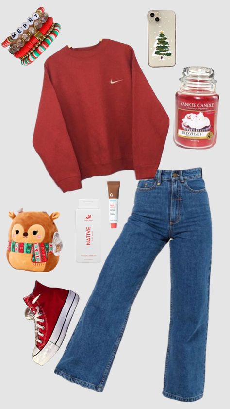 Art Vibes Aesthetic, Preppy Christmas Outfit, Cute Middle School Outfits, Trendy Christmas Outfits, Christmas Fits, Xmas Outfits, Cute Christmas Outfits, Fall Wardrobe Essentials, Woman Dresses