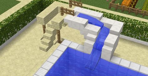 Imgur: The most awesome images on the Internet. Minecraft Pools, Easy Minecraft House Designs, Minecraft Swimming Pool, Modern House With Swimming Pool, Minecraft Pool Ideas, Minecraft Pool, Pool With Hot Tub, Build A Pool, Olympic Size Swimming Pool