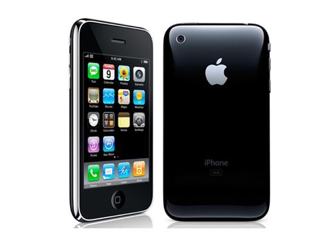 Apple iPhone 3G smartphone with -inch 320x480 display powered by 412MHz processor alongside 128MB RAM and 2-megapixel rear camera. Phone Lookup, T Mobile Phones, Apple Smartphone, Iphone 3gs, Application Iphone, Iphone 3g, First Iphone, Cellular Network, Phone Deals