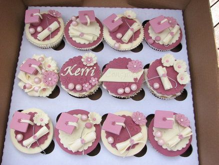 Grad Cupcakes, Medicine Graduation, Pink Graduation Party, Graduation Cake Designs, School Cupcakes, Graduation Treats, Graduation Food, Pink Graduation, Celebrate Success