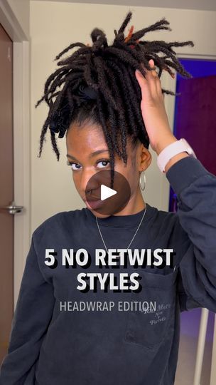 Dreadlock Hairstyles No Retwist, Hairstyles For Locs No Retwist, Loc Styles No Retwist Medium, Loc Styles For Black Women No Retwist, Loc No Retwist Styles, Loc Hairstyles No Retwist, Loc Styles Without Retwist, No Retwist Styles, How To Retwist Your Own Locs