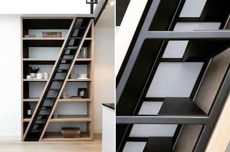 IKEA-worthy furniture designs that are the ultimate storage display solutions for your modern home! | Yanko Design Sleek Staircase, Cozy Den, Pale Wood, Bookshelf Design, Modular Shelving, Storage Display, Furniture Designs, Yanko Design, Tiny Home