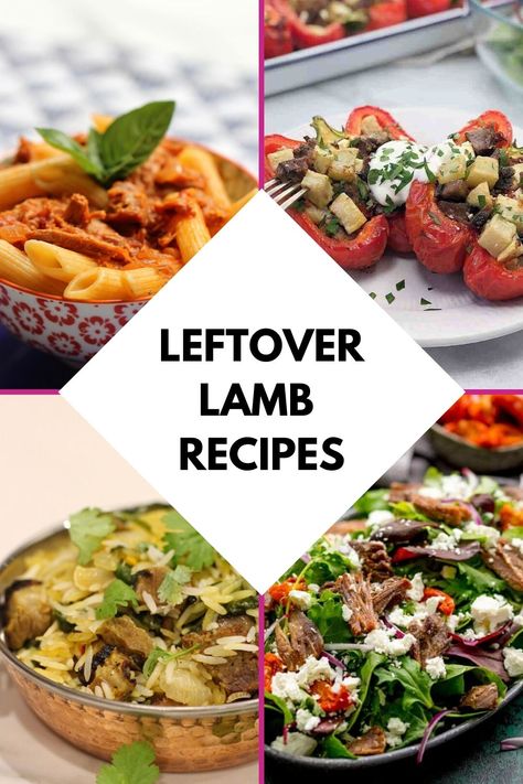 These leftover lamb recipes will give you some fantastic ideas on what to do with a leftover lamb roast dinner. Whether you are in the mood for a curry, a salad, a soup or some pasta, we've got you covered with these leftover lamb ideas. #leftovers #familydinners #easymeals Roast Lamb Leftover Recipes, Leftover Lamb Chops Recipe, Leftover Roast Lamb Recipes, Leftover Lamb Roast Recipes, Lamp Recipes, Leftover Lamb Roast, Leftover Lamb Curry, Lamb Meals, Leftover Lamb Recipes