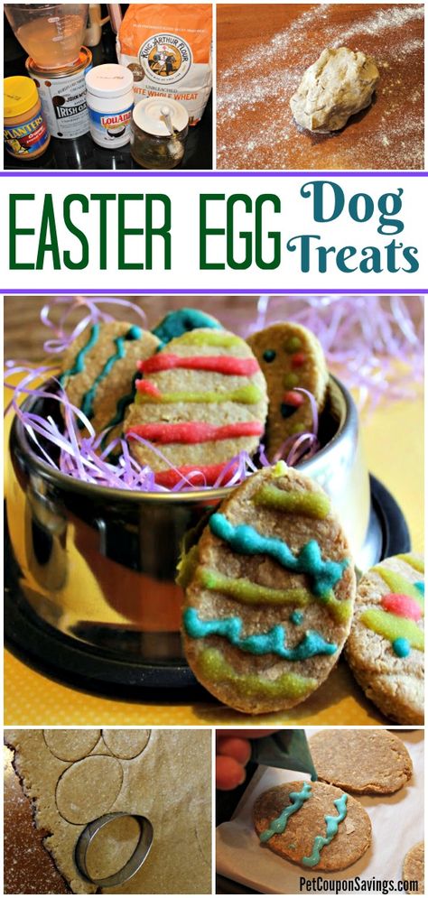 Check out our EASY and FUN Easter Egg Dog Treats recipe! Dog's love them! #easterdogtreats #eastereggcookies #homemadedogcookies #springdogtreats Easter Dog Treats Homemade, Egg Dog Treats, Easter Dog Treats, Cookies For Dogs, Easter Dogs, Egg Dog, Easter Egg Cookie, Pet Craft, Treat Business