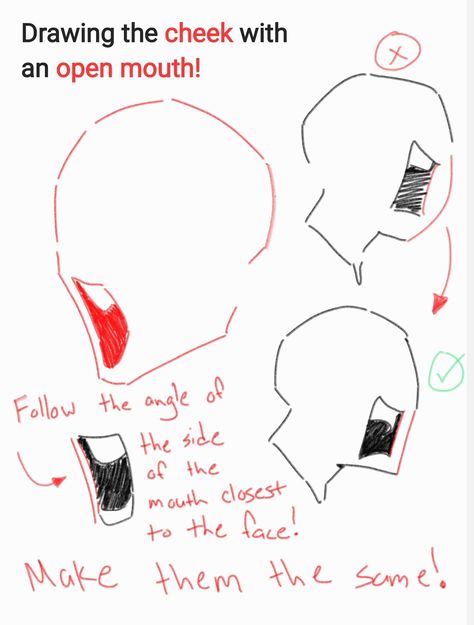 Anatomy Help, How To Draw Faces, Drawing Face Expressions, Draw Faces, 얼굴 드로잉, Human Anatomy Art, Body Reference Drawing, Drawing Expressions, Digital Painting Tutorials