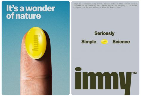 immy Positive Future, Supplements Packaging, Boost Immunity, Easy Science, Bad Idea, Packaging Design Inspiration, Immune Boosting, Brand Packaging, Design Branding