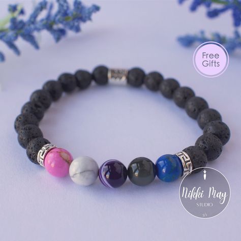 Gender Fluid Accessories, Genderfluid Jewelry, Pride Jewelry Diy, Genderfluid Fashion, We Will Not Be Silenced, Zodiac Sign Bracelet, Genderfluid Pride, Pride Jewellery, Pride Bracelet