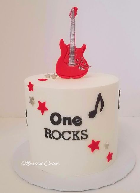 One Rocks Birthday Party Cake, Smash Cake Rock And Roll, Rock And Roll Cake Smash, One Rocks Cake Smash, Rock N Roll First Birthday Cake, Rock And Roll 1st Birthday Cake, Rock N Roll Cake Birthday, Rock And Roll First Birthday Cake, One Rocks First Birthday Smash Cake