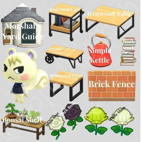 Julia (New Horizons) on Instagram: “Marshal's yard guide! Made by @popeye.acnh #popeyesyardguides #yardguidegals #acnhyarddecor #acnhyardguide #acnhinspo…” Body For Life Workout, Animal Crossing Yard, Marshal Animal Crossing, Acnh Villagers, Animal Crossing Guide, Brick Fence, Animal Crossing Characters, Animal Crossing Villagers, New Animal Crossing