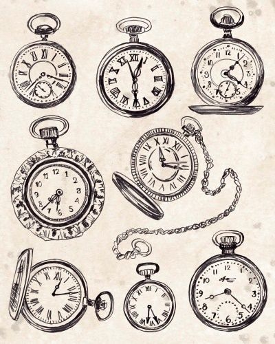 Pocket Watch Drawing, Watch Sketch, Clock Drawings, Watch Drawing, Pocket Watch Tattoo, Watch Tattoos, Black Framed Wall Art, Pocket Watches, Large Canvas Prints