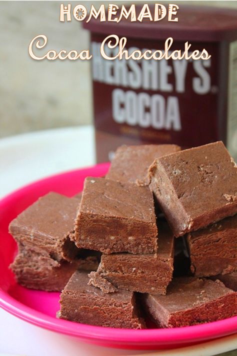 Cocoa Powder Fudge Recipe, Chocolates Recipe, Homemade Cocoa, Milk Chocolate Recipes, Homemade Chocolates, Nutella Fudge, Sweet Sauces, White Chocolate Fudge, Chocolate Recipes Homemade