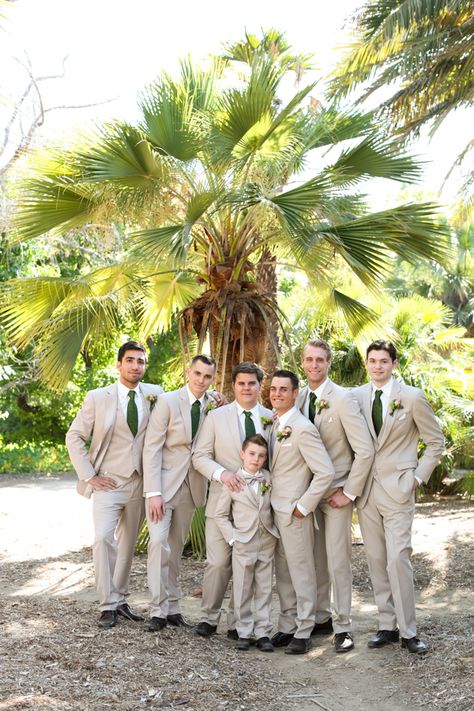 Green Groom Suit Tan Groomsmen, Tan And Sage Green Groomsmen Attire, Pastel Green Groomsmen, Sage Green Groomsmen Attire Groom & Groomsmen Suits, Tan Groomsmen Suits With Green Bridesmaids, 3 Piece Suit For Men, Tan Groomsmen, Fullerton Arboretum, Pant Top