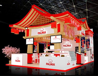 Check out new work on my @Behance portfolio: "Exhibition Booth Design . Japanese . FHI . Palmia" http://be.net/gallery/70114099/Exhibition-Booth-Design-Japanese-FHI-Palmia Chinese Booth Design, Japanese Booth Design, Japanese Booth, Japanese Photo Booth, Island Booth, Creative Booths, Photo Booth Ideas, Ideas For Design, Event Booth