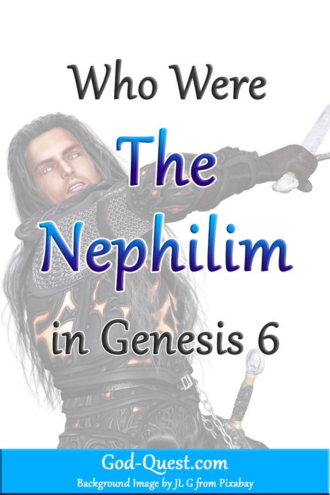 At the time when humanity was increasing on the earth, a mysterious group called the nephilim appeared. Discover who the nephilim were at God-Quest.com. Nephilim Giants Bible, Nephilim Angels, Genesis Bible Study, Nephilim Giants, Revelation Bible Study, Revelation Bible, Before The Flood, Study Topics, Bible Topics