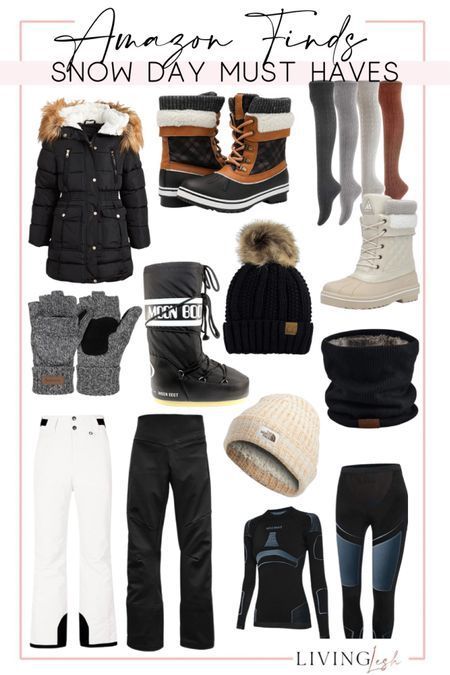 Found some incredibly cute snow day must haves on Amazon!! Stay warm and cozy while you play in the cold weather and snow! #LTKSeasonal #LTKHoliday #LTKunder100 Snow Mobile Outfits For Women, Snow Packing List, What To Wear In Wyoming Winter, What To Pack For Colorado Winter, Tahoe Outfits Winter, Snow Bibs For Women Outfit, Snow Outfits For Women Cold Weather, Snow Trip Outfits For Women, Mountain Winter Outfits