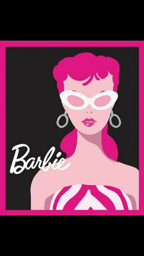 Barbie Pop Art, Barbie Canvas Painting, Barbie Art, Barbie Painting, Prom Posters, Barbie Fashion Sketches, Barbie 2000, Barbie Logo, Barbie Drawing