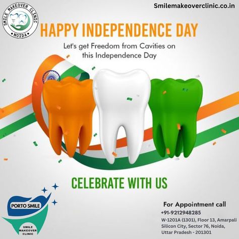 Independence Day 2023, Smile Book, Dental Advertising, Dental Images, Independence Day Poster, Dental Posts, Independence Day Wishes, Dental Posters, Happy Independence Day India