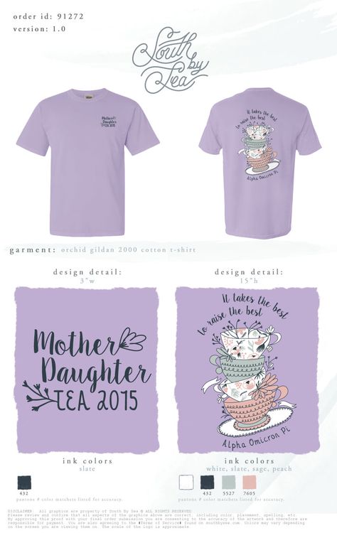 Mother Daughter Brunch Teacups!! #motherdaughterbrunch #teacups #southbysea #SXS Mother Daughter Brunch, Mother Daughter Tea, Sisterhood Ideas, Tea Cup Design, Sorority Ideas, Founders Day, Tri Delta, Custom Greek Apparel, Fraternity Apparel