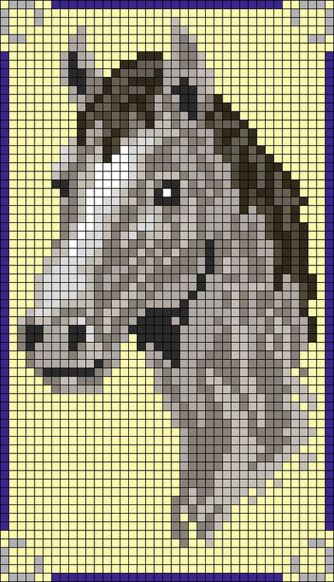 Alpha pattern #128257 variation #240183 | BraceletBook Horse Pixel Art, Pixel Horse, Horse Crochet Blanket Pattern Free, Horse Cross Stitch, Horse C2c Crochet Pattern, Horse Crochet Pattern Blanket, Horse Cross Stitch Patterns, Horse Crochet Tapestry, Horse Alpha Pattern