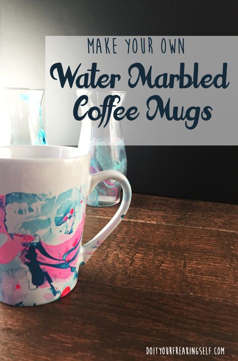 Use your old nail polish and make a Watercolor Coffee Mug! Diy Dollar Tree Gifts, Diy Crafts For Boyfriend, Mugs Diy, Dollar Tree Gifts, Old Nail Polish, Fingernail Polish, Cheap Crafts, Dollar Tree Diy Crafts, Crafts Kids