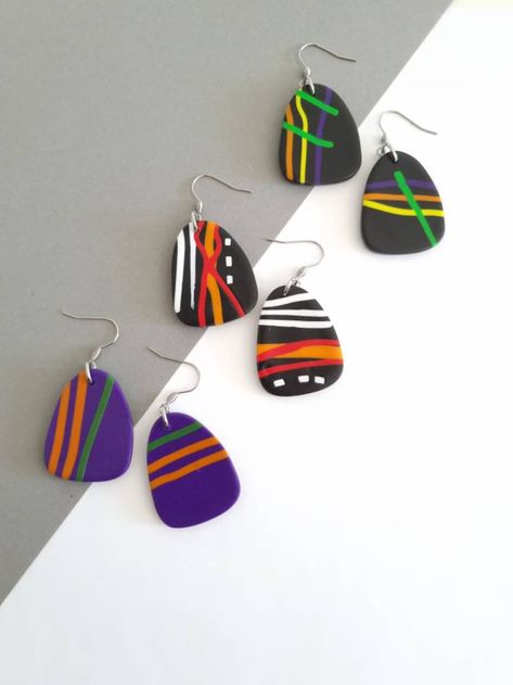 Polymer Clay Earrings,abstract Earrings, Drop Dangle Earrings,beautiful Modern Earrings,art Earrings,fimo Earrings,asymmetrical Earrings - Etsy Earrings Fimo, Earrings Asymmetrical, Fimo Earrings, Homemade Clay, Abstract Earrings, Asymmetrical Earrings, Earrings Art, Art Earrings, Drop Dangle Earrings