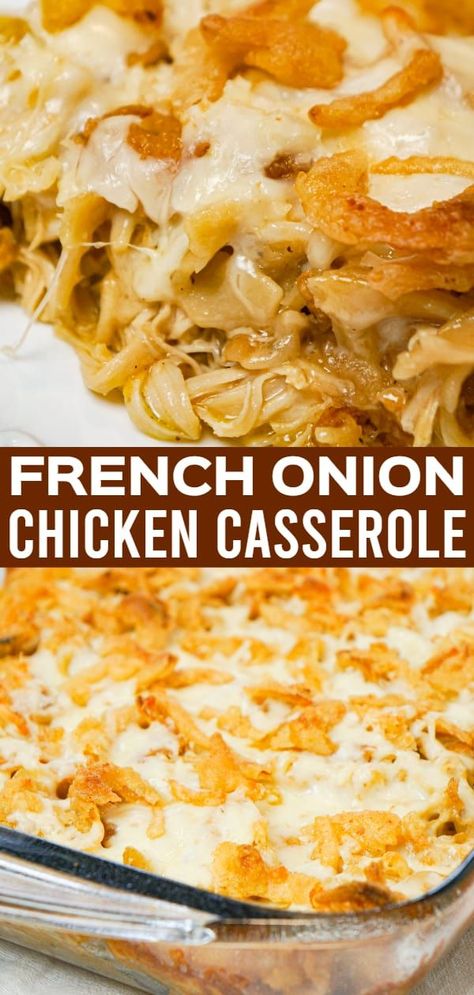 French Onion Chicken Hash Brown Casserole, Easy Recipes Using Cream Of Chicken Soup, Chicken Casserole With Noodles Easy Recipes, Recipes For Shredded Chicken Dinners, Shredded Chicken And Egg Noodles, French Onion Packet Recipes, Chicken And Onion Soup Mix Recipes, French Onion Soup Casserole Recipe, Recipes Using Onion Soup