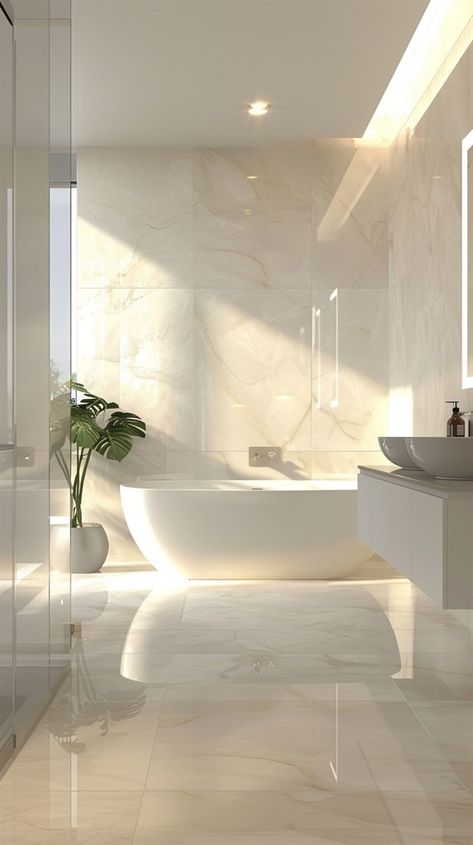 50+ Breathtaking White Bathroom Ideas for Your Home - DecorWithEva Modern Shower Bathroom, Bathroom Redo Ideas, White Bathroom Ideas Modern, Classic Modern Bathroom, White Luxury Bathroom, Bathroom Renovations On A Budget, Bathroom Ensuite Ideas, Bathroom Ideas Modern Luxury, Renovations On A Budget