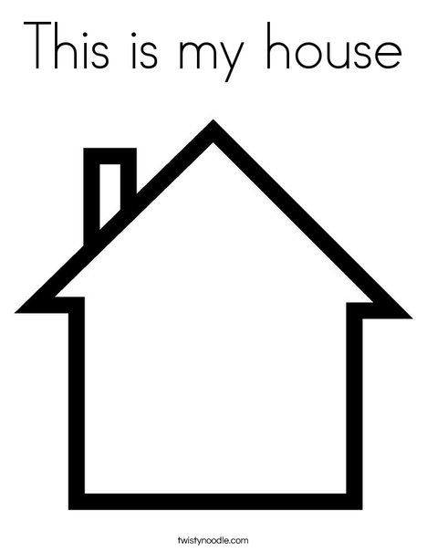 This is my house Coloring Page - Twisty Noodle Family House Craft Preschool, Community Coloring Pages, House Pattern Printable, Crafts About Family For Toddlers, Family And Home Theme Preschool, H Is For House Craft Preschool, Buildings Theme Preschool, My House Preschool, Who Lives In My House Preschool