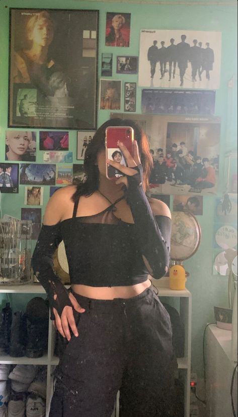 #ootd #tights #diyshirt #tightsshirt #mirrorpic #kpop #kpopwall #phonecase #leeminho #leeknow #straykids #room #iphone Diy Sleeves From Tights, Tights Shirt Outfit Diy, Diy Tights Top, Tights Into Shirt Diy, Tights Top Diy, Tights Top, Ootd Mirror, Ripped Tights, Ripped Shirts