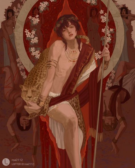 Dionysus Fanart, Dionysus God, Hiro Big Hero 6, Greek Mythology Gods, Rennaissance Art, Greek Mythology Art, Roman Mythology, Mythology Art, Greek Art