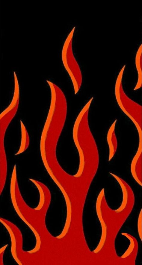 Flame Painting Easy, Red Flame Wallpaper, Flame Wallpaper Aesthetic, Aesthetic Pictures Wallpaper, Piskel Art, Basic Painting, Flower Graphic Design, Flame Art, Easy Canvas Art