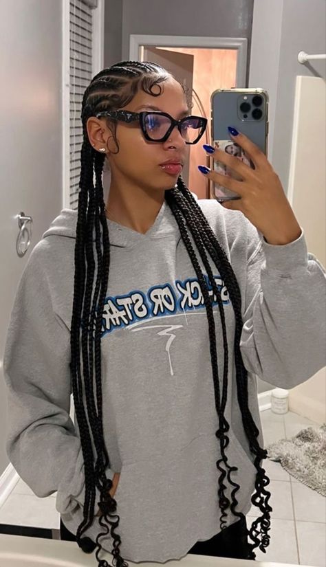 Slick Back Braids Black Women, Braids To The Back With Beads, Braided To The Back Hairstyles, Cute Braid Hair Styles, Baddie Braided Hairstyles, Hairstyles Braids For Short Hair, Baddie Braid Hairstyles, Blackgirl Hairstyle, Hair Braids For Long Hair