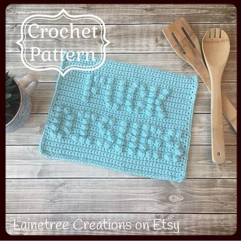 Funny Crochet Gifts, Crochet Dishcloth Pattern, Crochet Pattern Beginner, Dishcloth Crochet Pattern, Crochet Dishcloth, Crochet Washcloth, Crochet Humor, Dishcloth Pattern, Jesus Faith