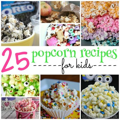 25 Yumtastic Popcorn Recipes For Kids Caramel Apple Popcorn, Kids Baking Championship, Birthday Cake Popcorn, Yellow Crafts, Popcorn Party, Kids Treat, Recipes For Kids, Popcorn Recipes, Baking With Kids