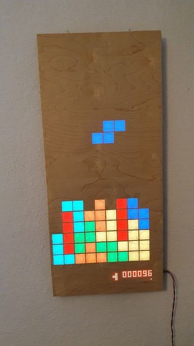 Wooden LED Gaming Display Powered by Raspberry Pi Zero : 11 Steps (with Pictures) - Instructables 8bit Gif, Gaming Display, Raspberry Pi Zero, Backlit Signs, Led Matrix, Retro Games, Diy Games, Power Plug, Led Display