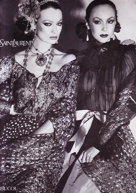 Yves Saint Laurent Haute Couture 1977 Marie Helvin, 70s Vogue, Yves Saint Laurent Haute Couture, Saint Laurent Haute Couture, Patti Hansen, Yves Saint Laurent Couture, David Bailey, Ysl Saint Laurent, Fashion 70s